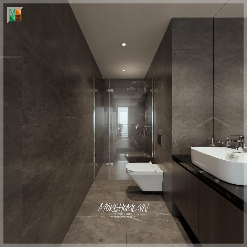 Thiết kế phòng tắm với diện tích hạn chế nội thất cần được tính toán sao cho phù hợp nhất và mục đích sử dụng tiện nghi tạo sự thoải mái dễ chịu nhất cho người dùng