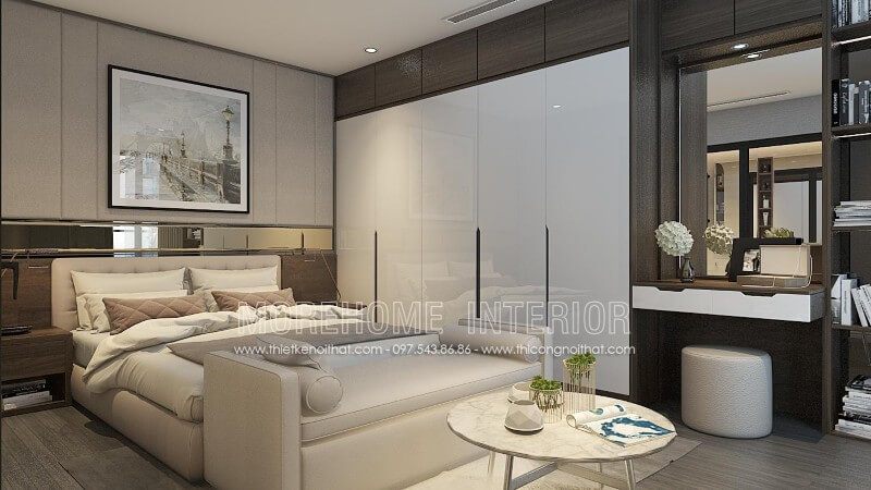 +27 Mẫu thiết kế căn hộ chung cư độc đáo với giường phòng ngủ bọc da nhập khẩu